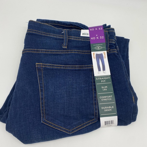 G.H. Bass & Co. Men's Straight Fit 5 Pocket Jeans - Size 40x 32 - Picture 4 of 6